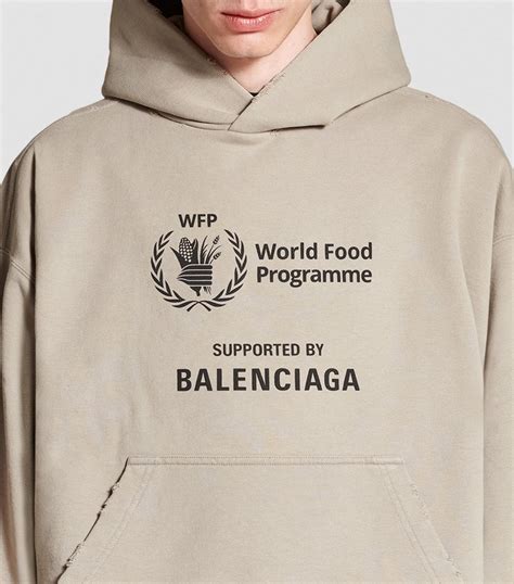 balenciaga world food programme hoodie replica